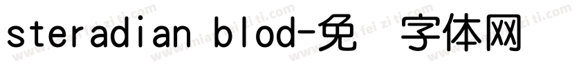 steradian blod字体转换